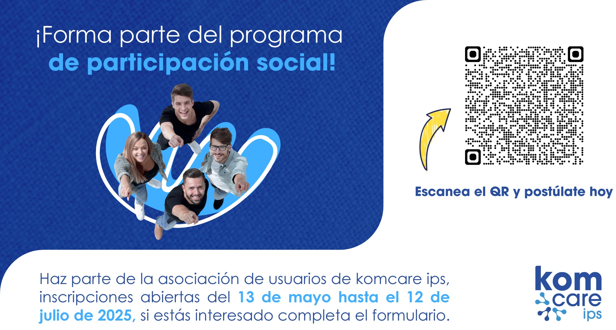 Convocatoria de asociación de usuarios de PPSS 2025